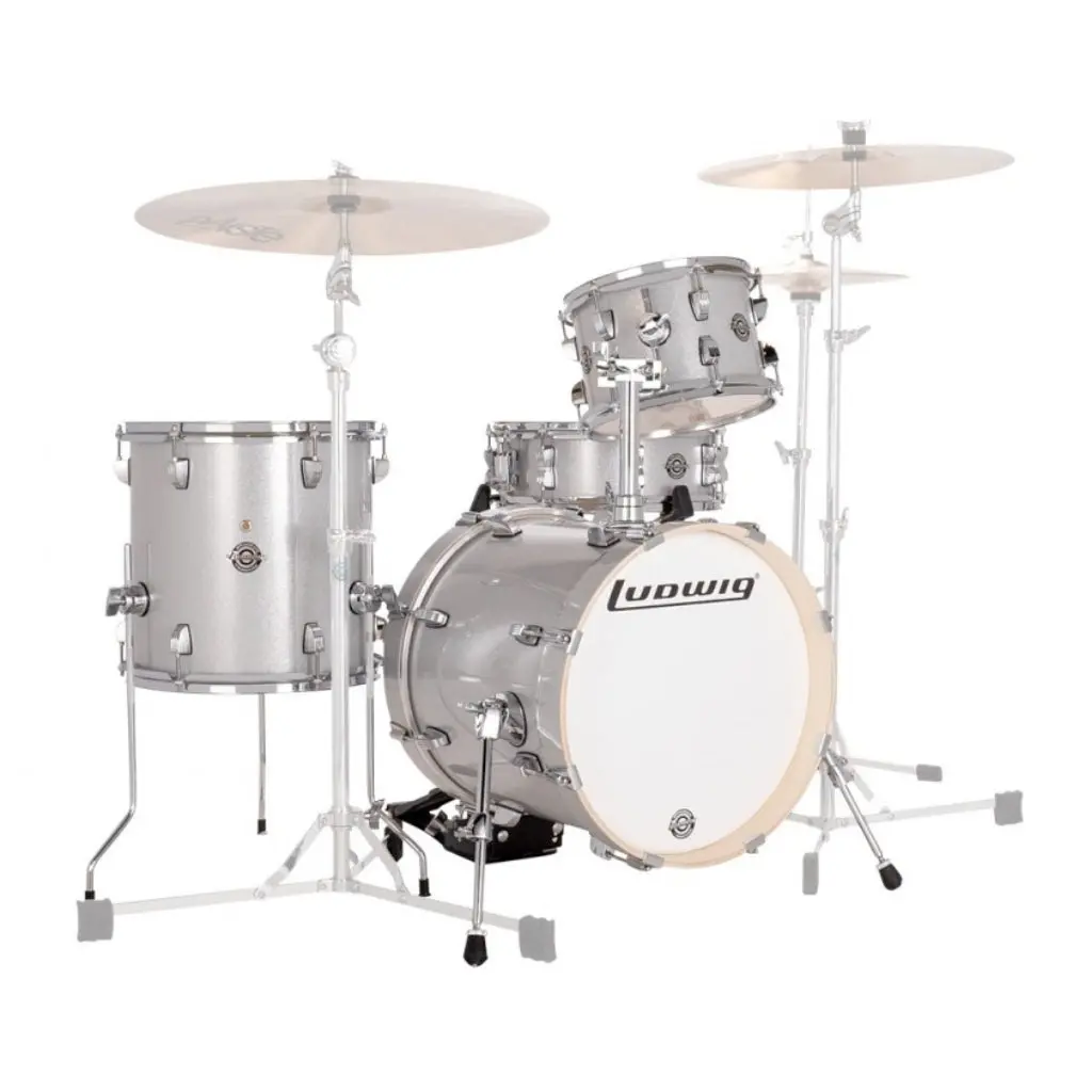 Ludwig Breakbeats 4-Piece Shell Pack – Silver Sparkle 1