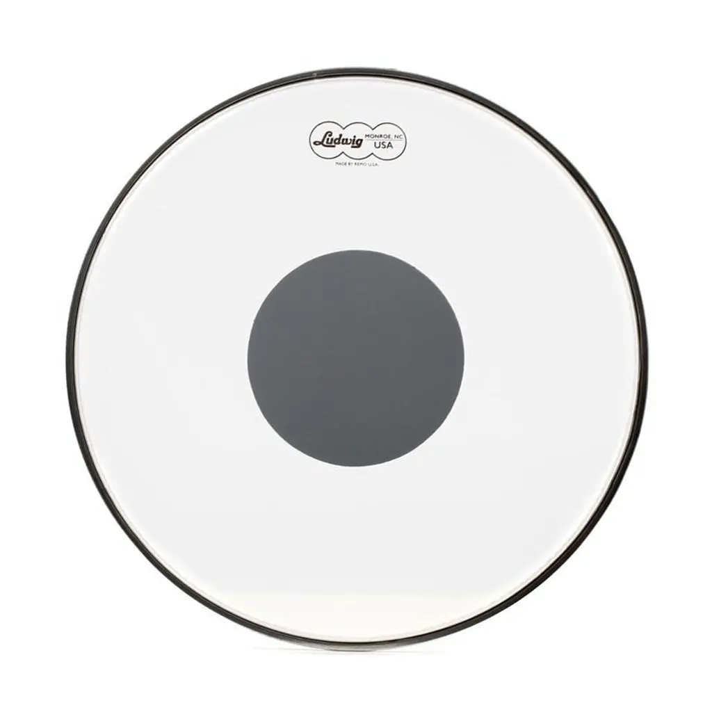Ludwig 10" Clear Ambassador Silver Dot 1
