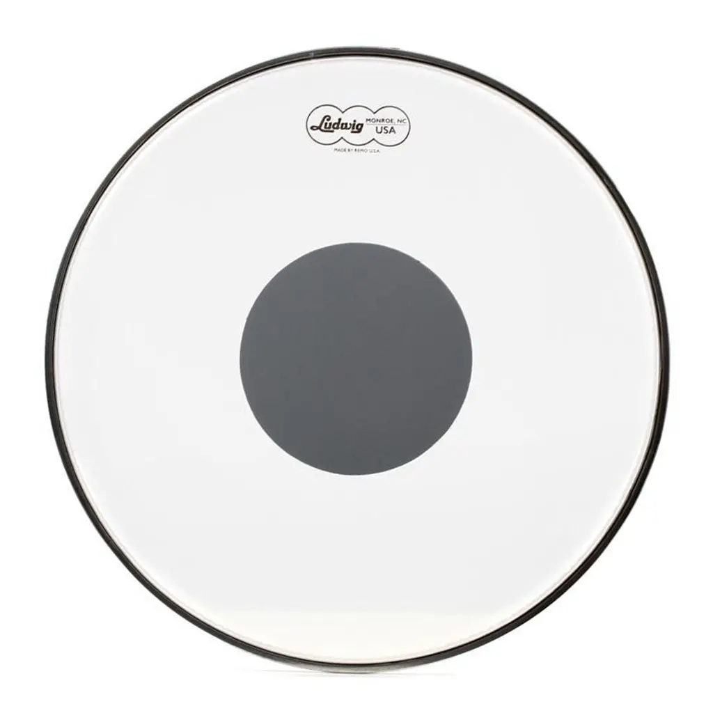 Ludwig 13" Clear Ambassador Silver Dot 1