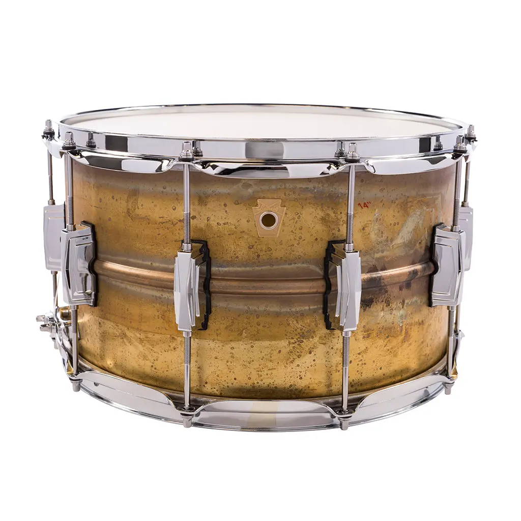 Ludwig Raw Brass Phonic 14" X 8" Snare Drum 1