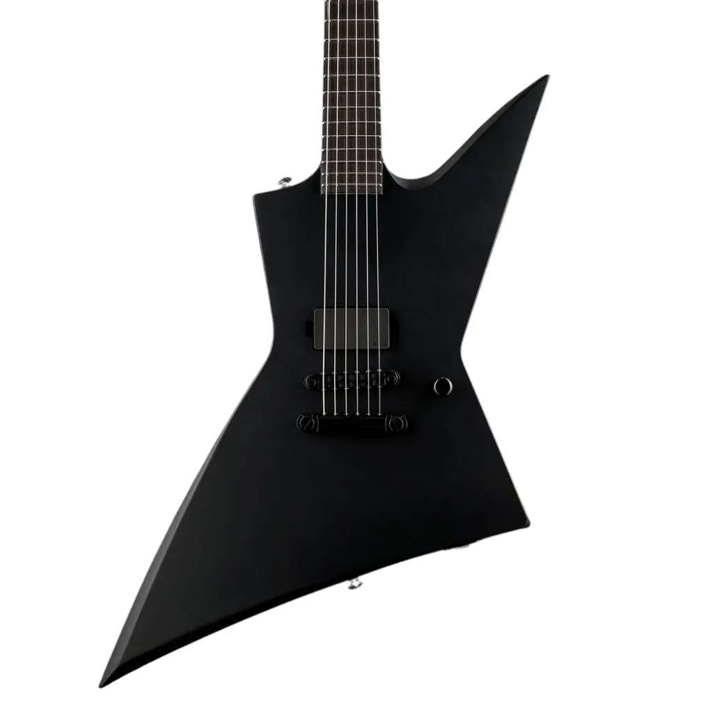 Ltd Ex Black Metal Electric Guitar - Black Satin 1
