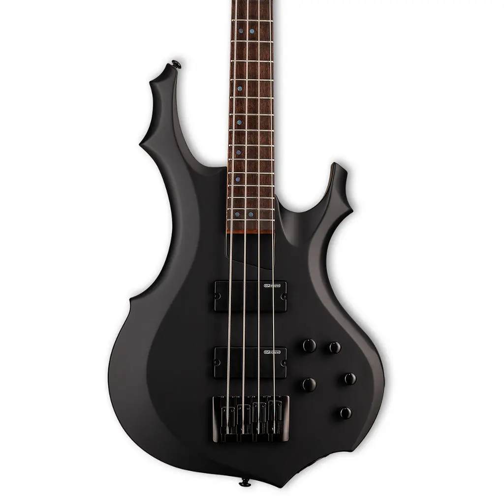 Esp Ltd F204 Bass In Black Satin 1