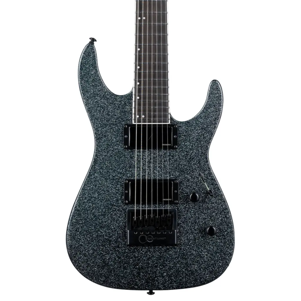 Esp Ltd M-1007 Baritone Evertune Electric Guitar - Granite Sparkle 1