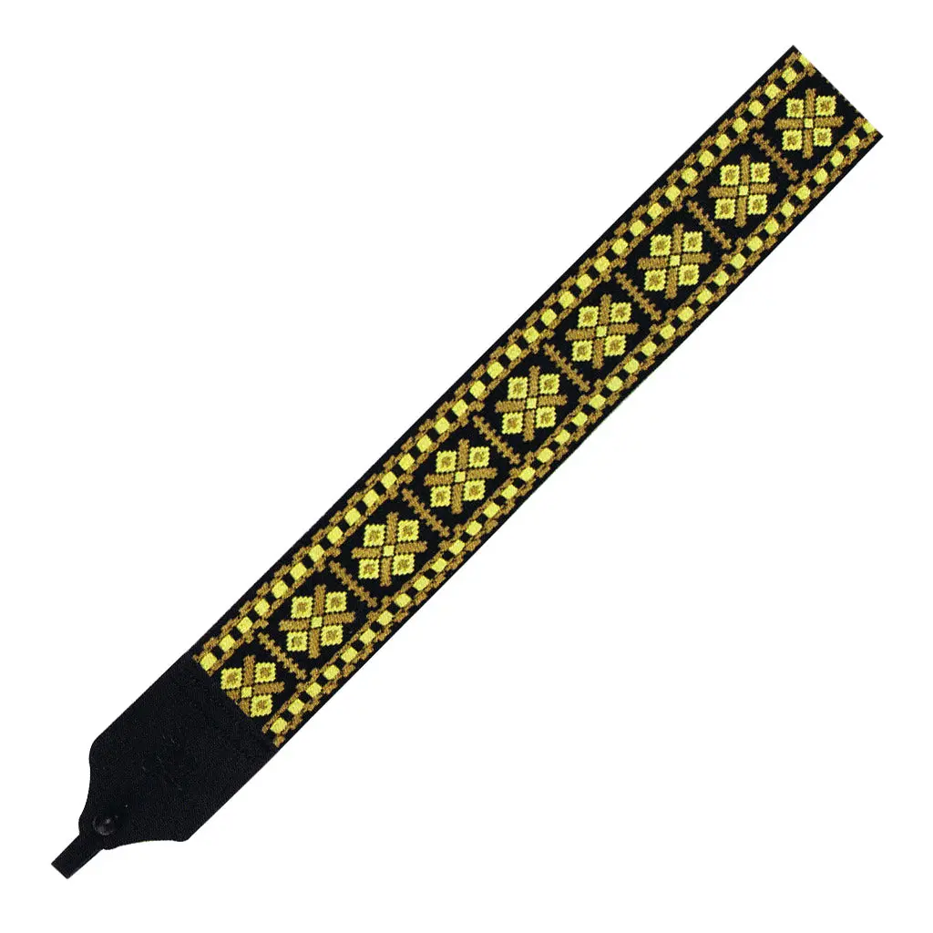 Lm 2" Retro Banjo Jacquard Strap - Yellow 1