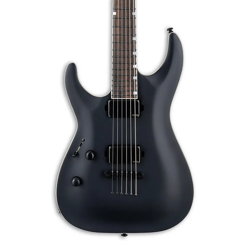 Esp Ltd Mh-1000 Baritone Black Satin Left Handed 1