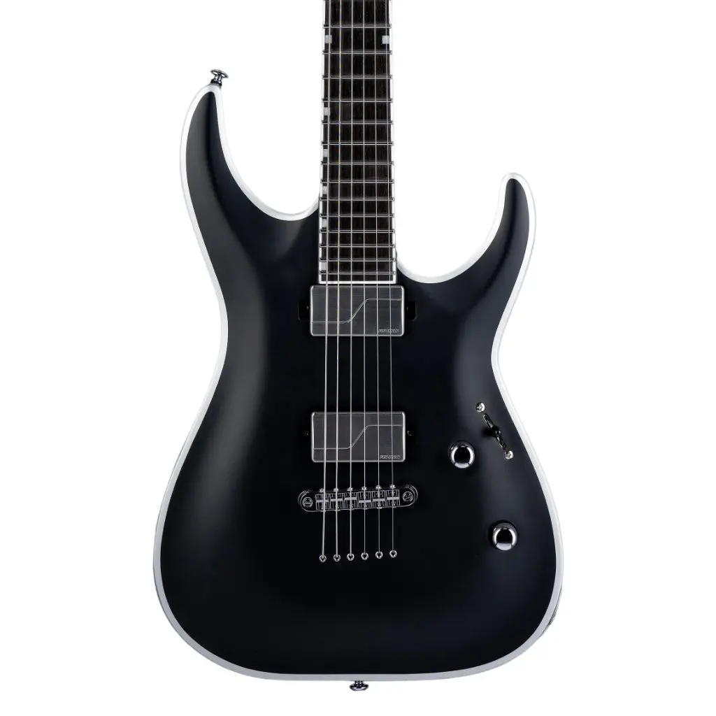 Esp Ltd Deluxe Mh-1000Nt Bold Binding Electric Guitar - Black Satin 1