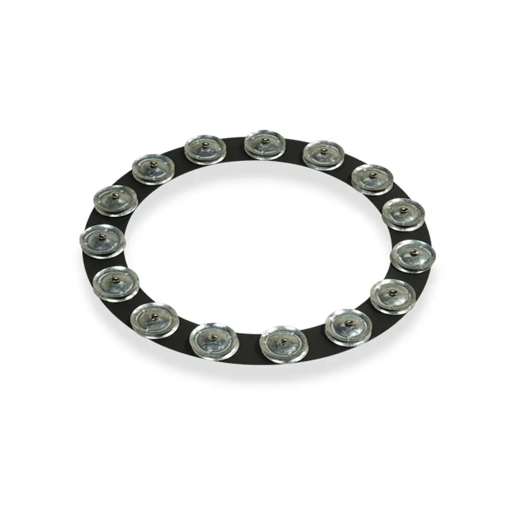 Lp 14" Tambo-Ring - Black Sand With Galvanised Steel Jingles 1