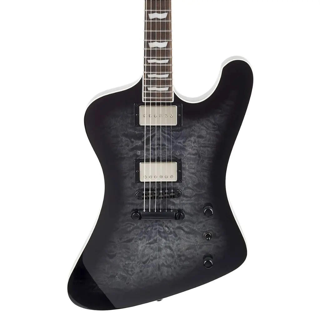 Esp Ltd Phoenix-1000 Qm Electric Guitar - See-Thru Black Sunburst 1