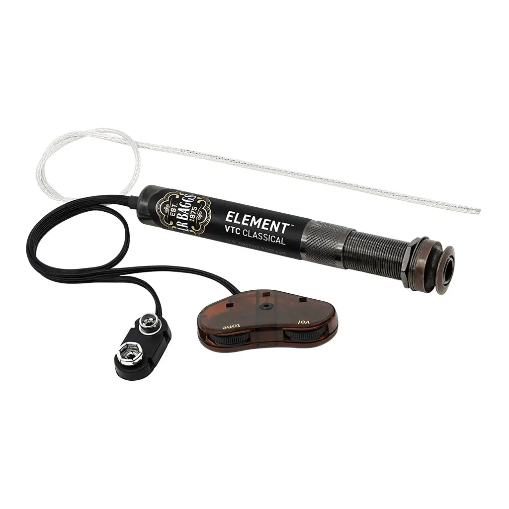 Lr Baggs Eas-Vtc-N Element Active Pickup System Volume & Tone Control Classical Guitar 1