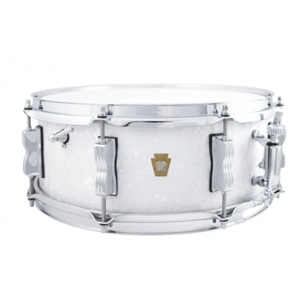Ludwig Legacy Mahogany "Jazz Fest" Snare Drum - 14"X5.5" - White Marine Pearl 1