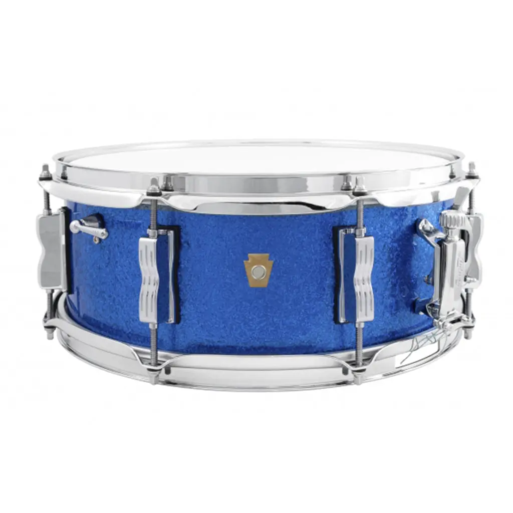 Ludwig Legacy Mahogany "Jazz Fest" Snare Drum - 14"X5.5" - Blue Sparkle 1