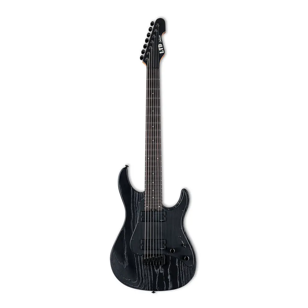Esp Ltd Sn-1007 Ht Baritone Electric Guitar - Black Blast 2