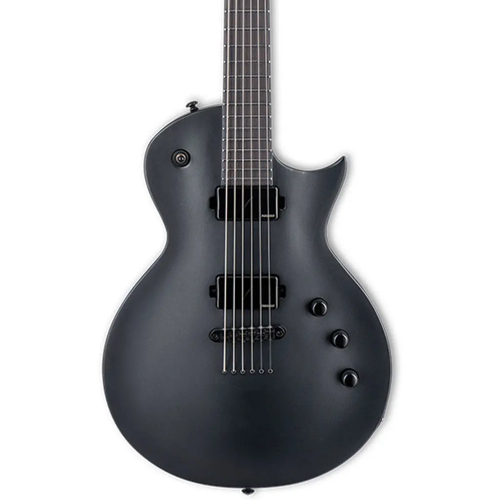 Esp Ltd Eclipse Ec-1000 Baritone Electric Guitar - Charcoal Metallic Satin- Lec-1000Bchms 1