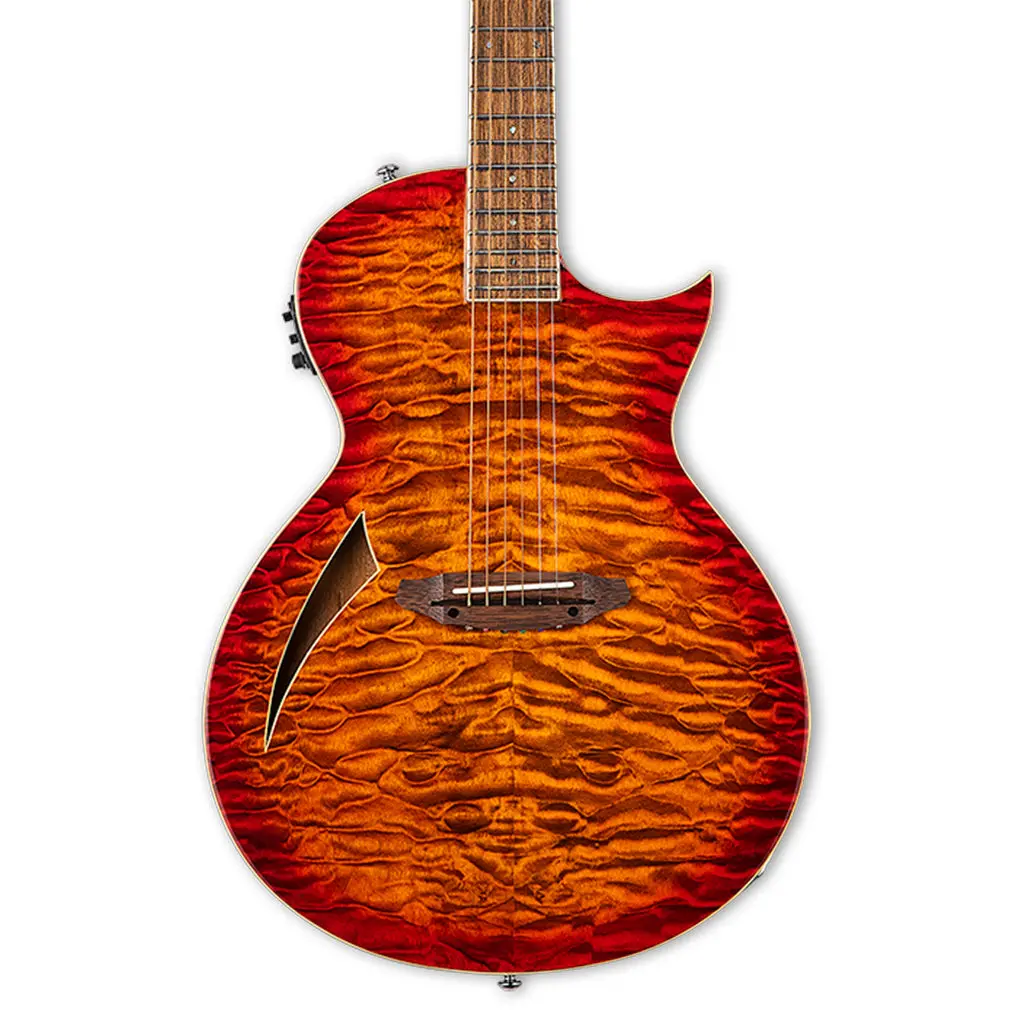 Esp Ltd Tl-6 Qm Tiger Eye Burst 1