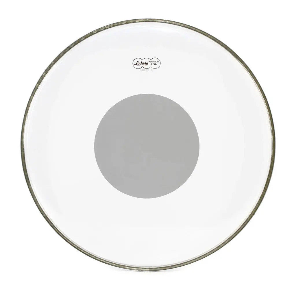 Ludwig 22" Powerstroke 3 Clear Silver Dot 1