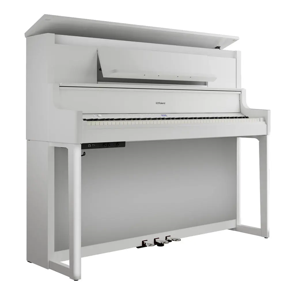 Roland Lx9pw Home Piano In Polished White 1