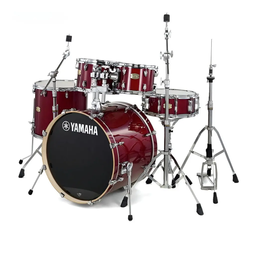 Yamaha Stage Custom Birch Euro Shell Pack W/Hardware - Cranberry Red 1