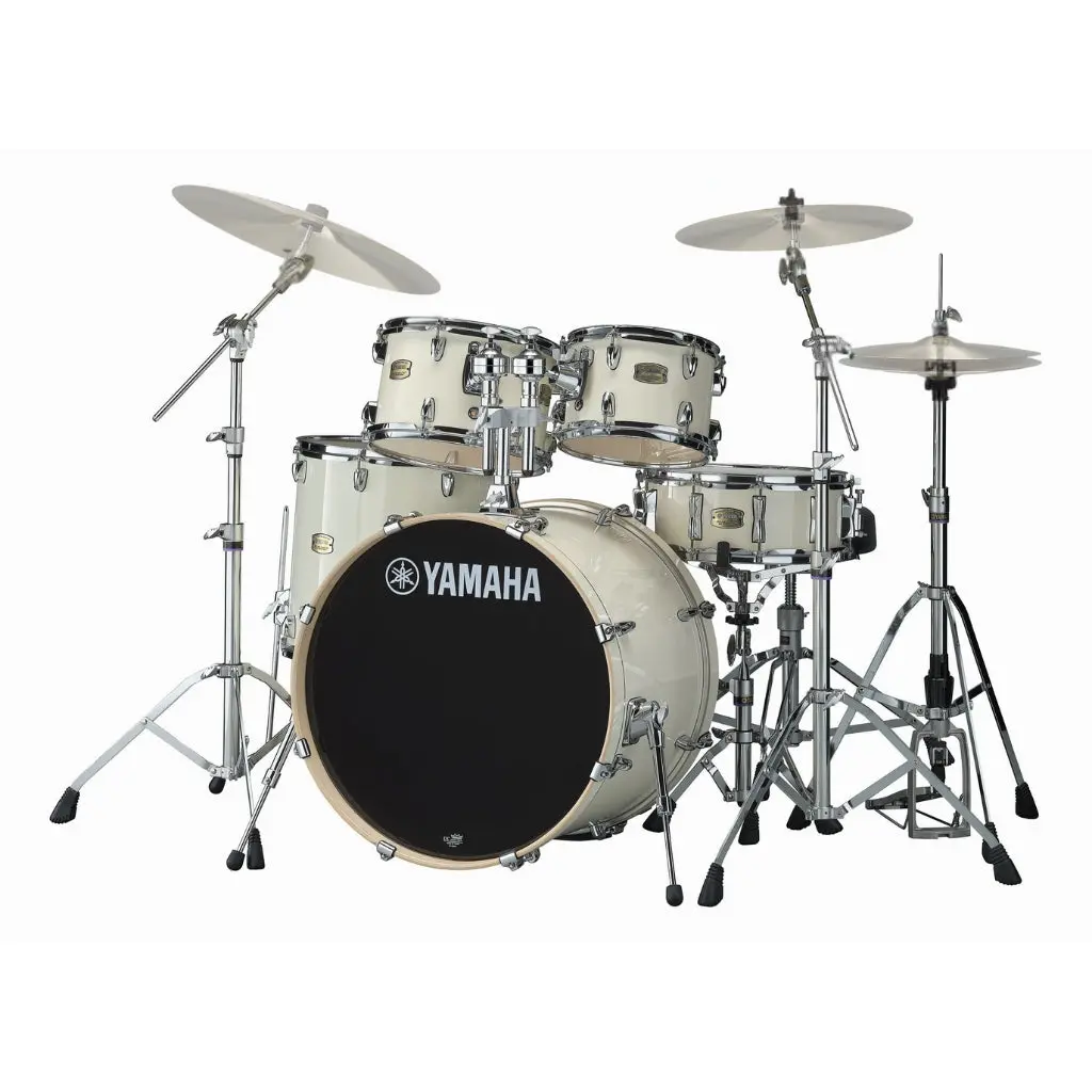 Yamaha Stage Custom Birch Fusion Pack With Hw780 Hardware - Classic White 1