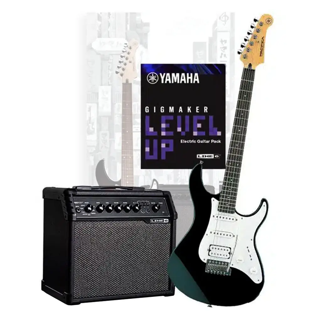 Yamaha Gigmaker Level Up Electric Guitar Pack Handed Black 1