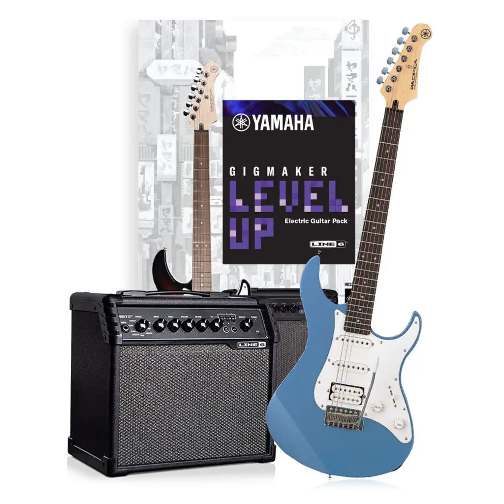Yamaha Gigmaker Level Up - Lake Placid Blue Electric Guitar Pack 1