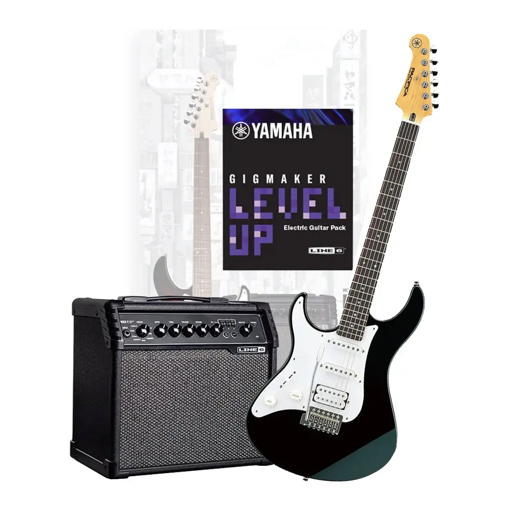 Yamaha Gigmaker Level Up Electric Guitar Pack Left Handed Black 1