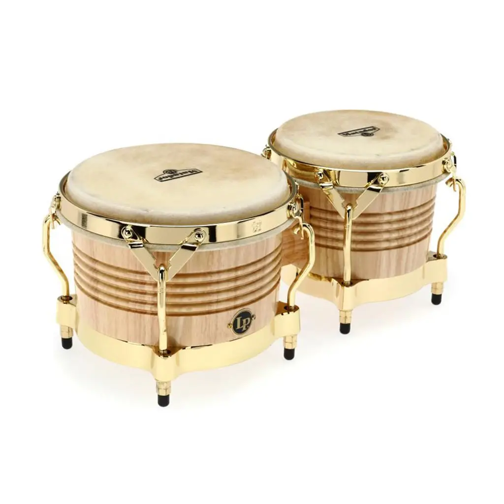 Lp Matador Wood Bongos With Gold Hardware - Natural 1