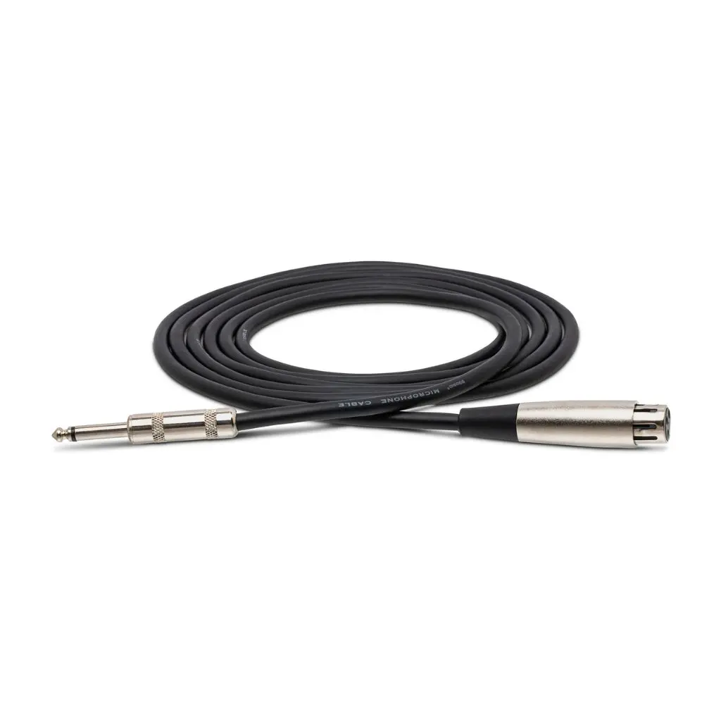 Hosa Technology Xlr3f To 1/4 In Ts Hi-Z Microphone Cable 10Ft 1