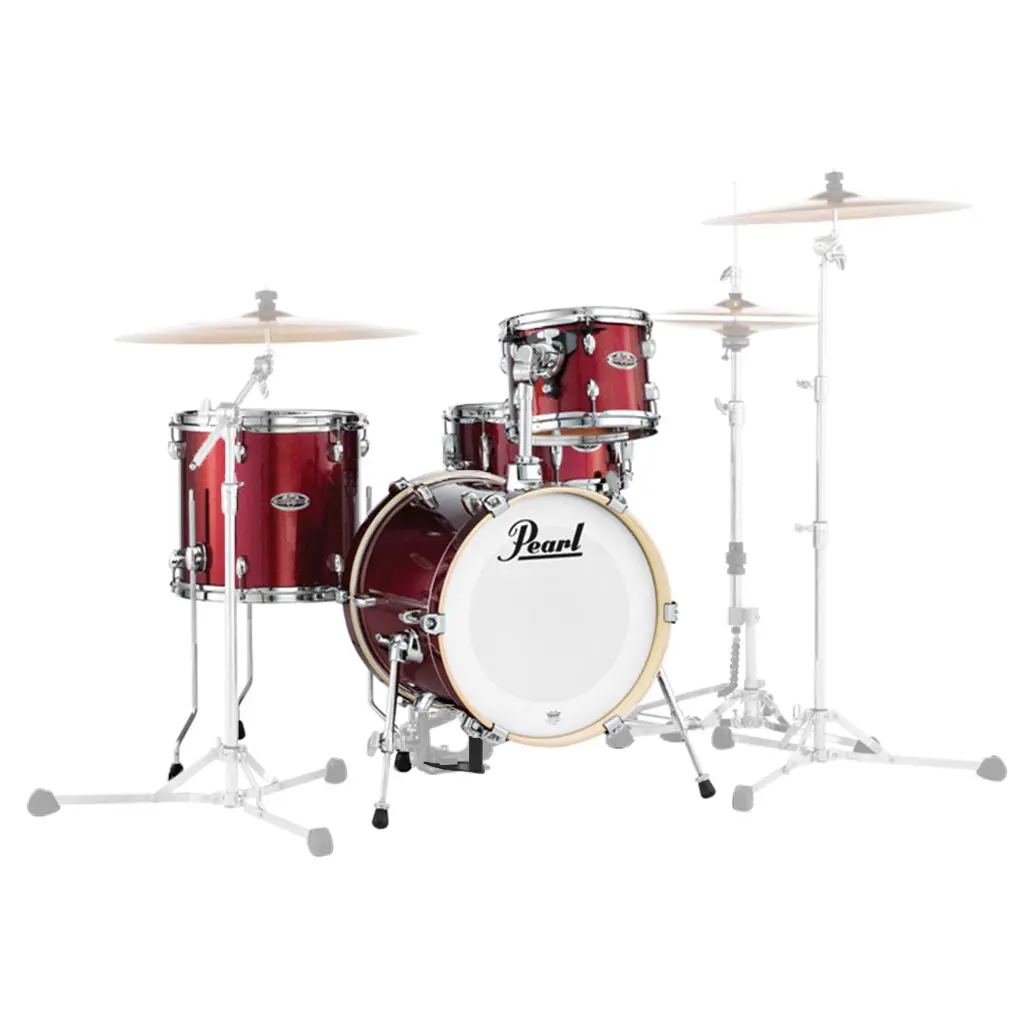 Pearl Midtown Shell Pack - 10, 13Ft ,13S , 16K - Black Cherry Glitter 1