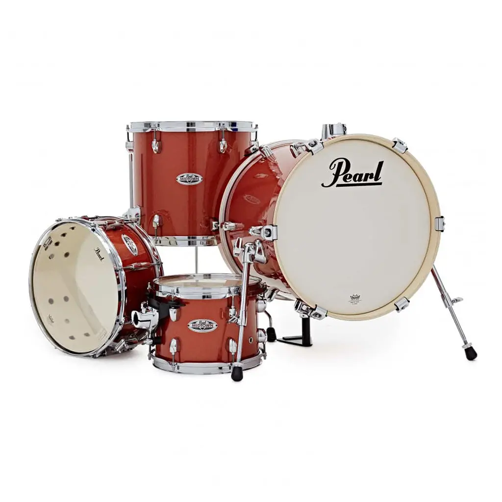 Pearl Midtown Shell Pack - 10, 13Ft, 13S, 16K - Orange Crush 1