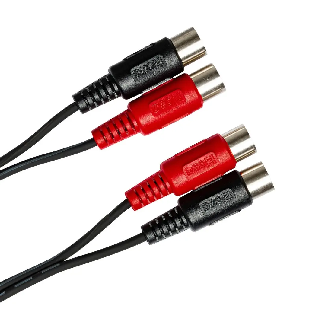 Hosa Technology Dual 5-Pin Din To Same Dual Midi Cable 2M 2