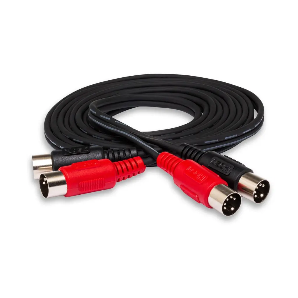 Hosa Technology Dual 5-Pin Din To Same Dual Midi Cable 3M 1
