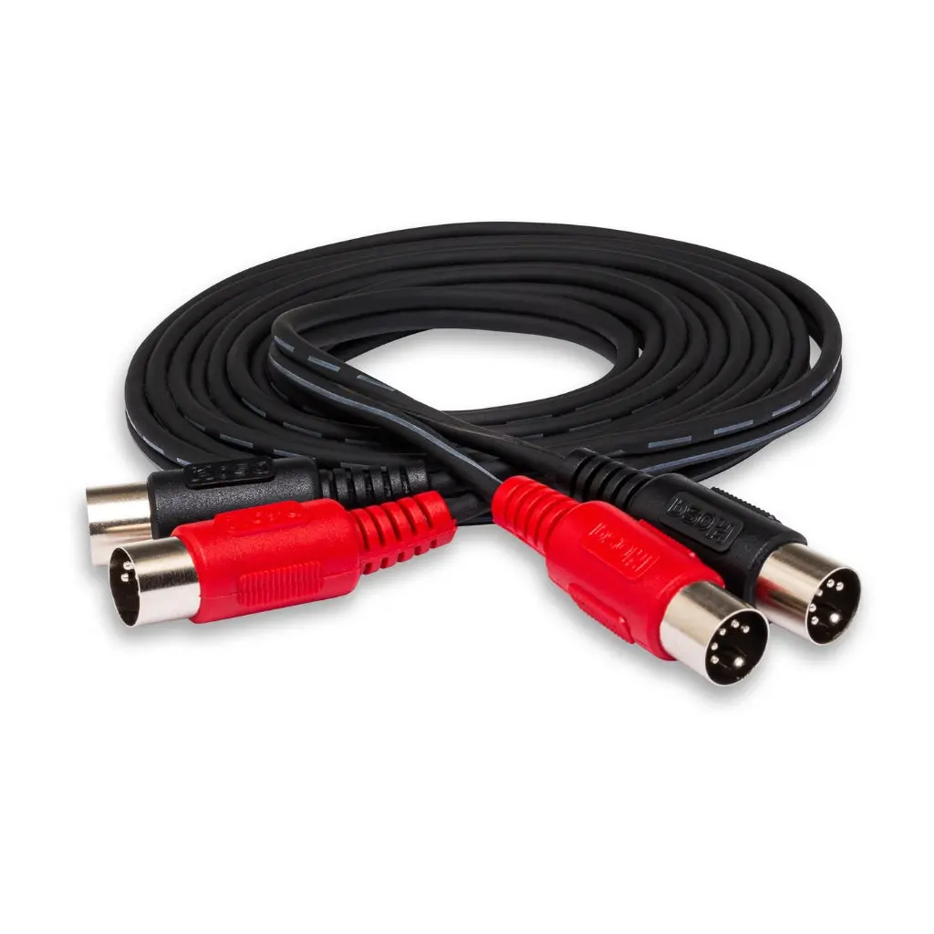 Hosa Technology Dual 5-Pin Din To Same Dual Midi Cable 4M 1