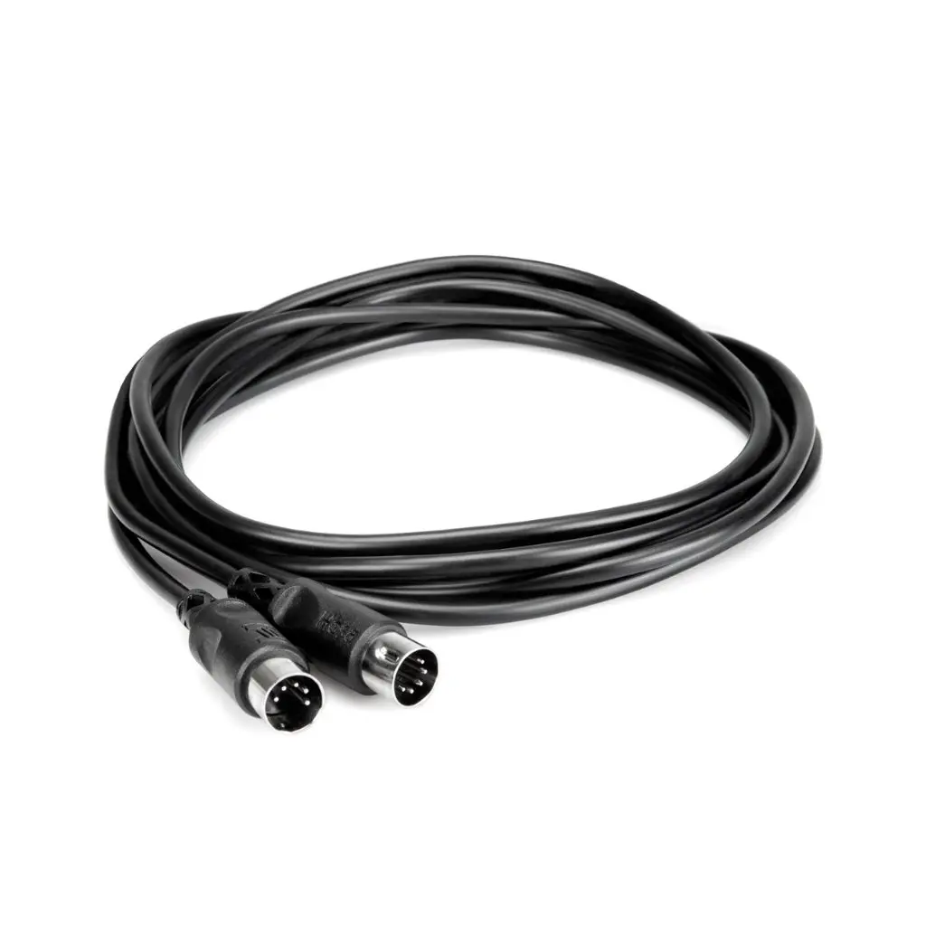 Hosa Technology 5-Pin Din To Same Midi Cable 3Ft - Black 1