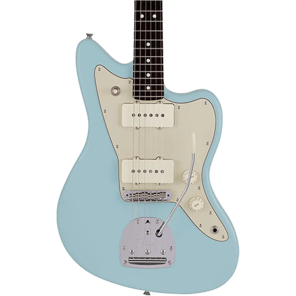 Fender Made In Japan Junior Collection Jazzmaster®, Rosewood Fingerboard, Satin Daphne Blue 1