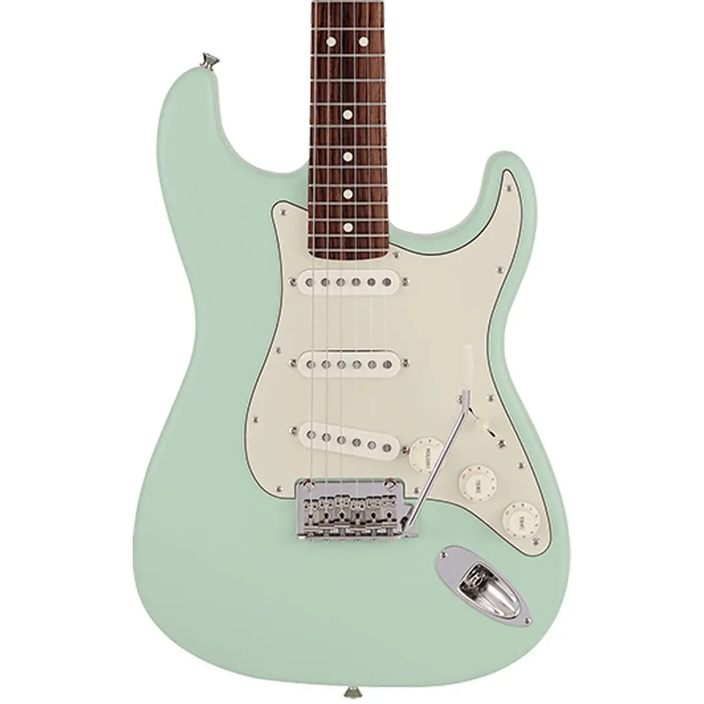Fender Made In Japan Junior Collection Stratocaster®, Rosewood Fingerboard, Satin Surf Green 1