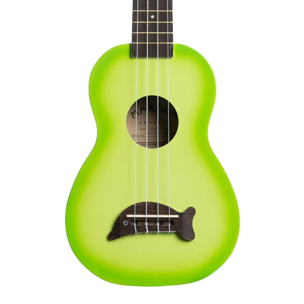Makala Soprano Ukulele Dolphin Bridge - Greenburst 1