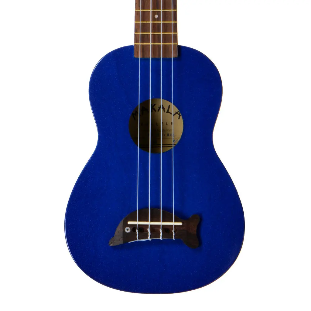 Makala Soprano Ukulele Dolphin Bridge - Metallic Blue 1
