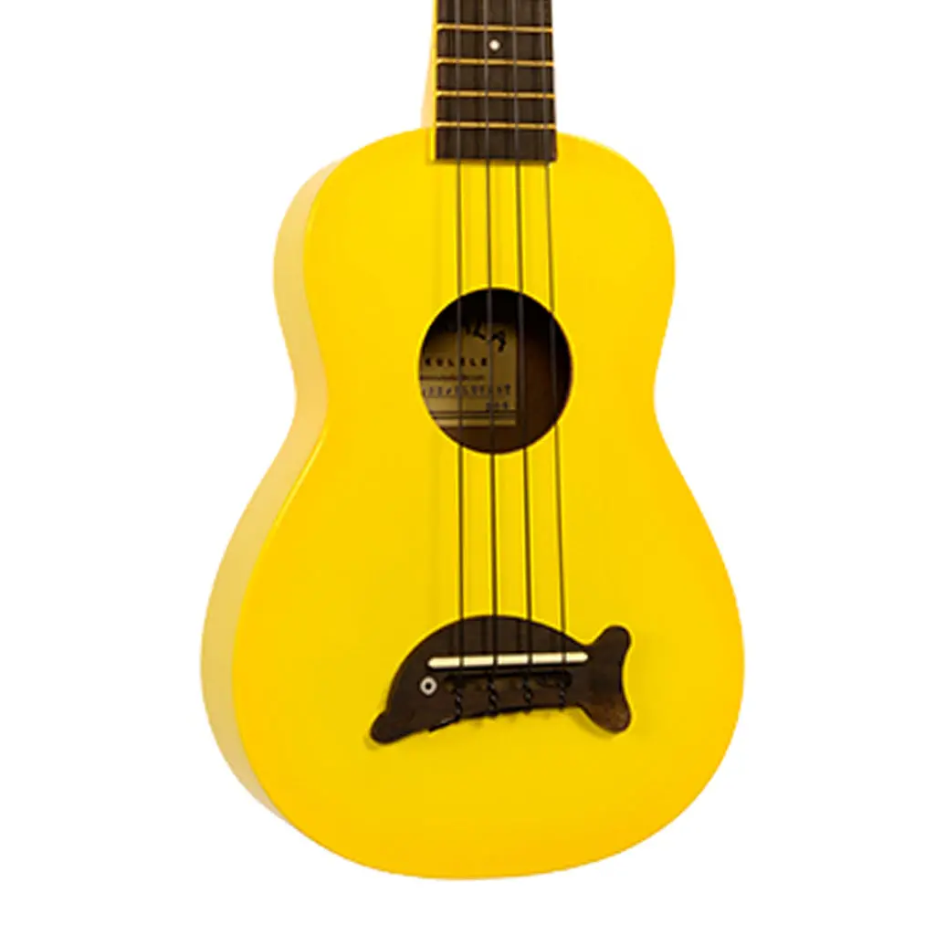 Makala Soprano Ukulele Dolphin Bridge - Yellow 1