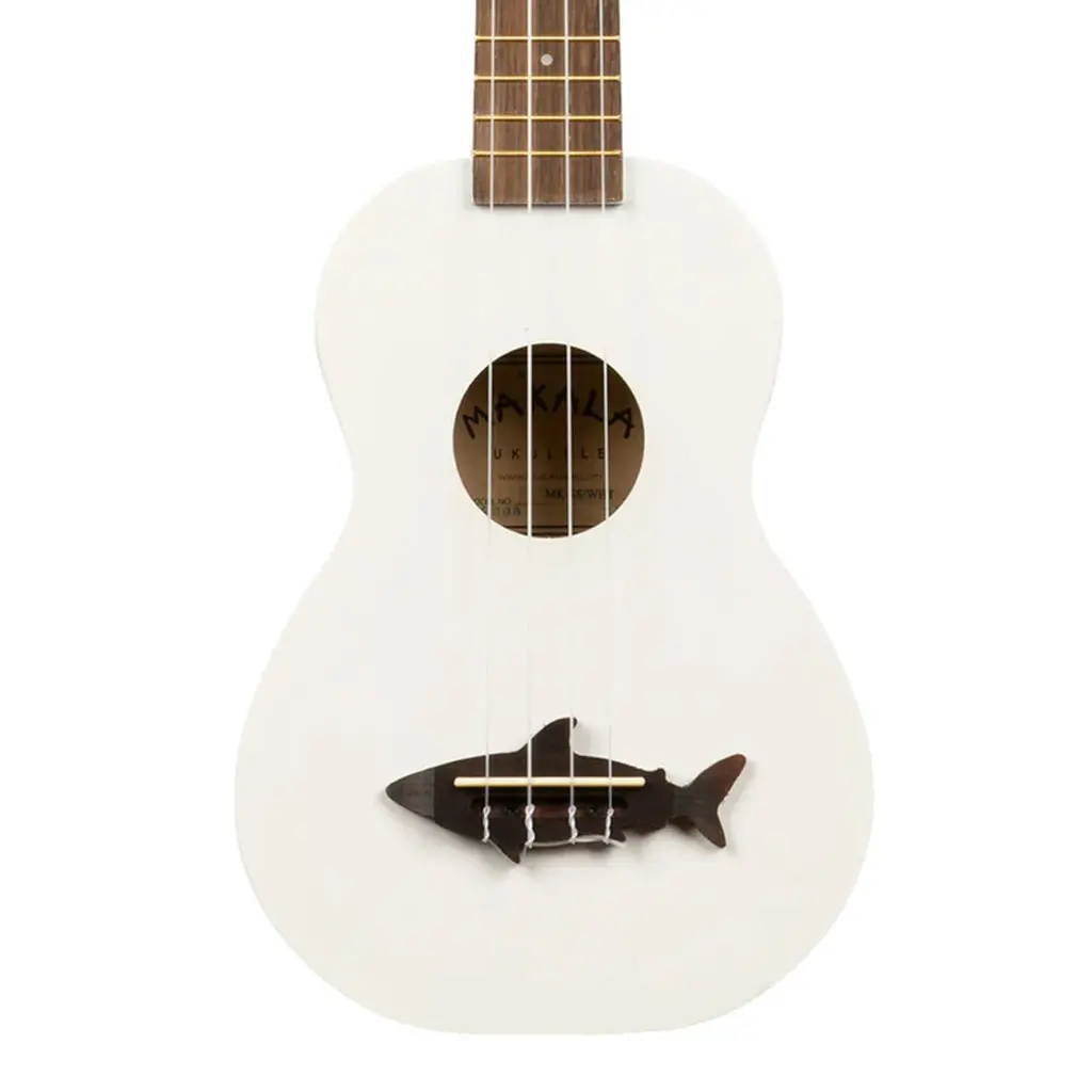 Makala Soprano Ukulele Shark Bridge - Great White Shark 1