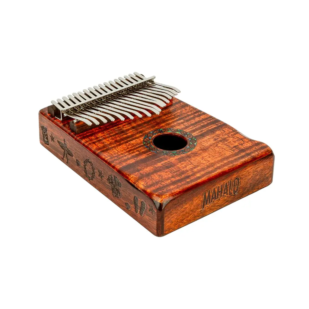Mahalo Kalimba Photo Flame Koa 1
