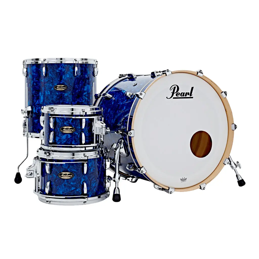 Pearl Masters Maple Gum 22" 4-Piece (R2 L-Rod) - Blue Abalone 1