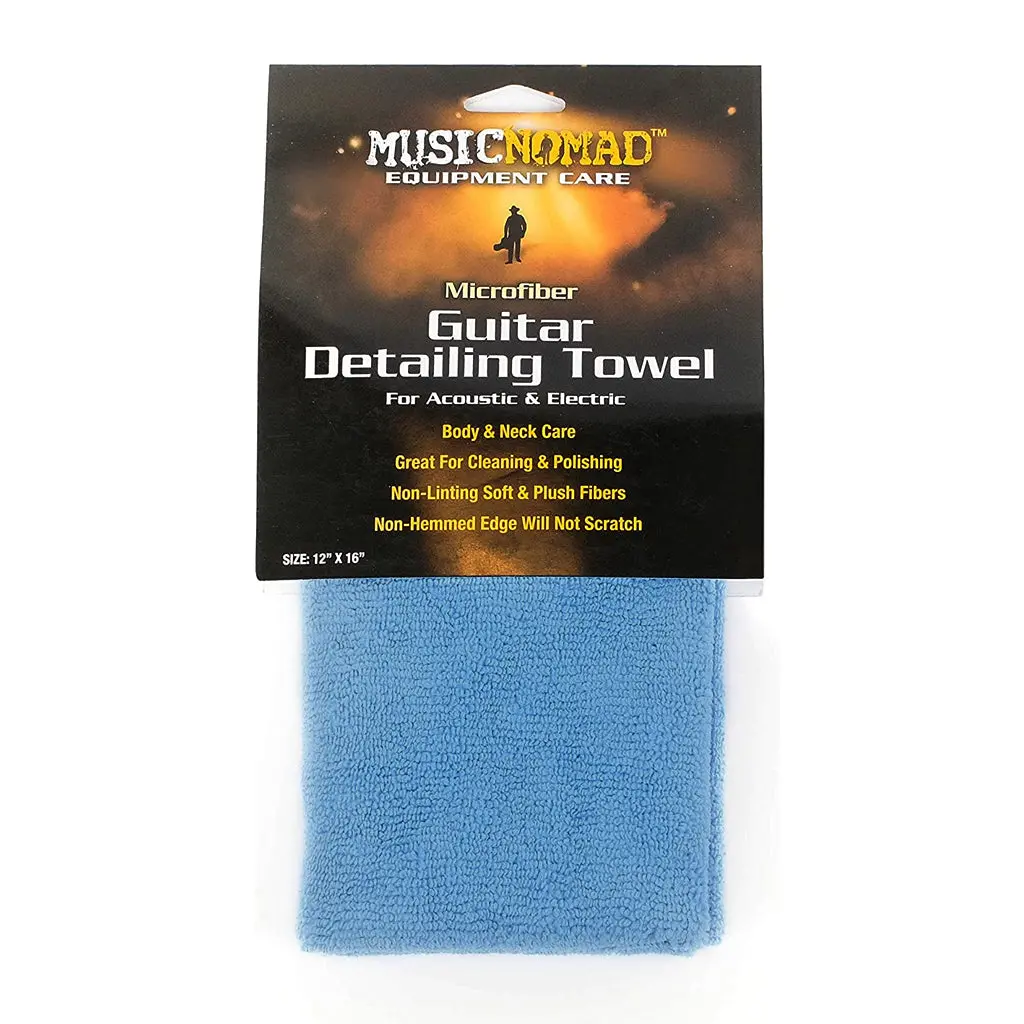 Music Nomad Microfiber Guitar Detailing Towel Size: 12" X 16" 1