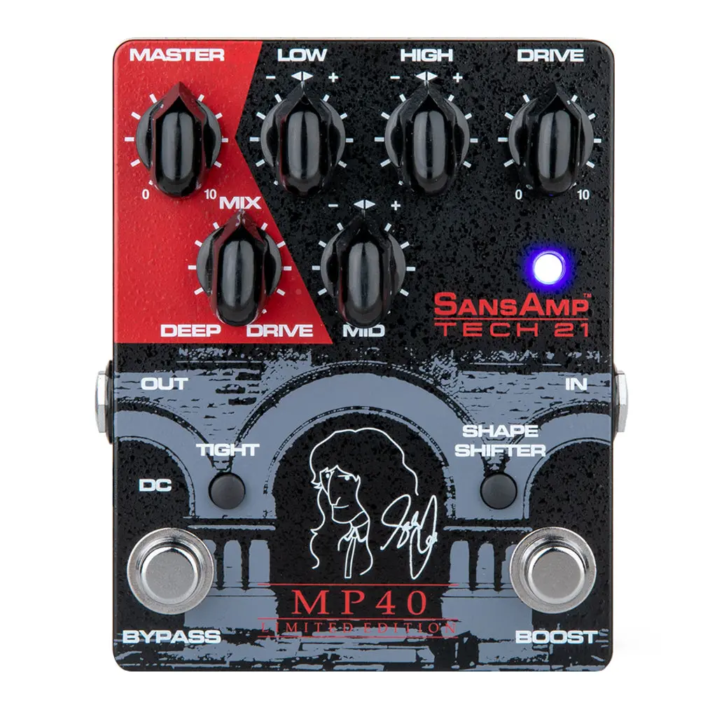 Tech 21 Sansamp Mp40 Limited Edition Geddy Lee Signature 40Th Anniversary 'Moving Pictures' Pedal 1