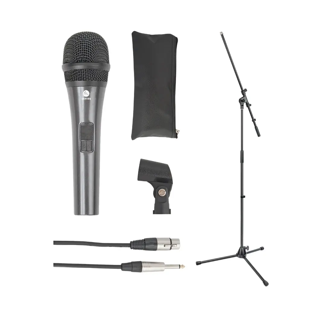 Carson - Complete Mic Pack - Stand/Cable/Microphone/Clip 1
