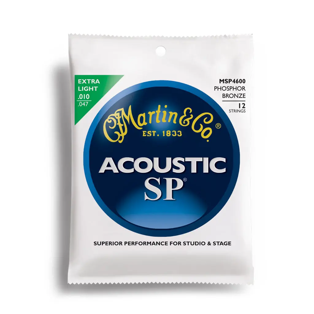 Martin Msp4600 - Sp 12 String Extra Light 10-47 Acoustic Guitar Strings 1