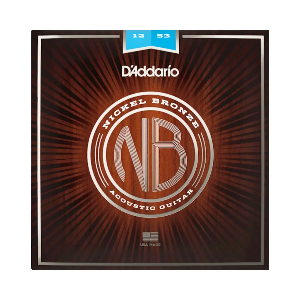 D'addario - Nb1253 - Acoustic Guitar Nickel Bronze Light - Acoustic Guitar Strings 1