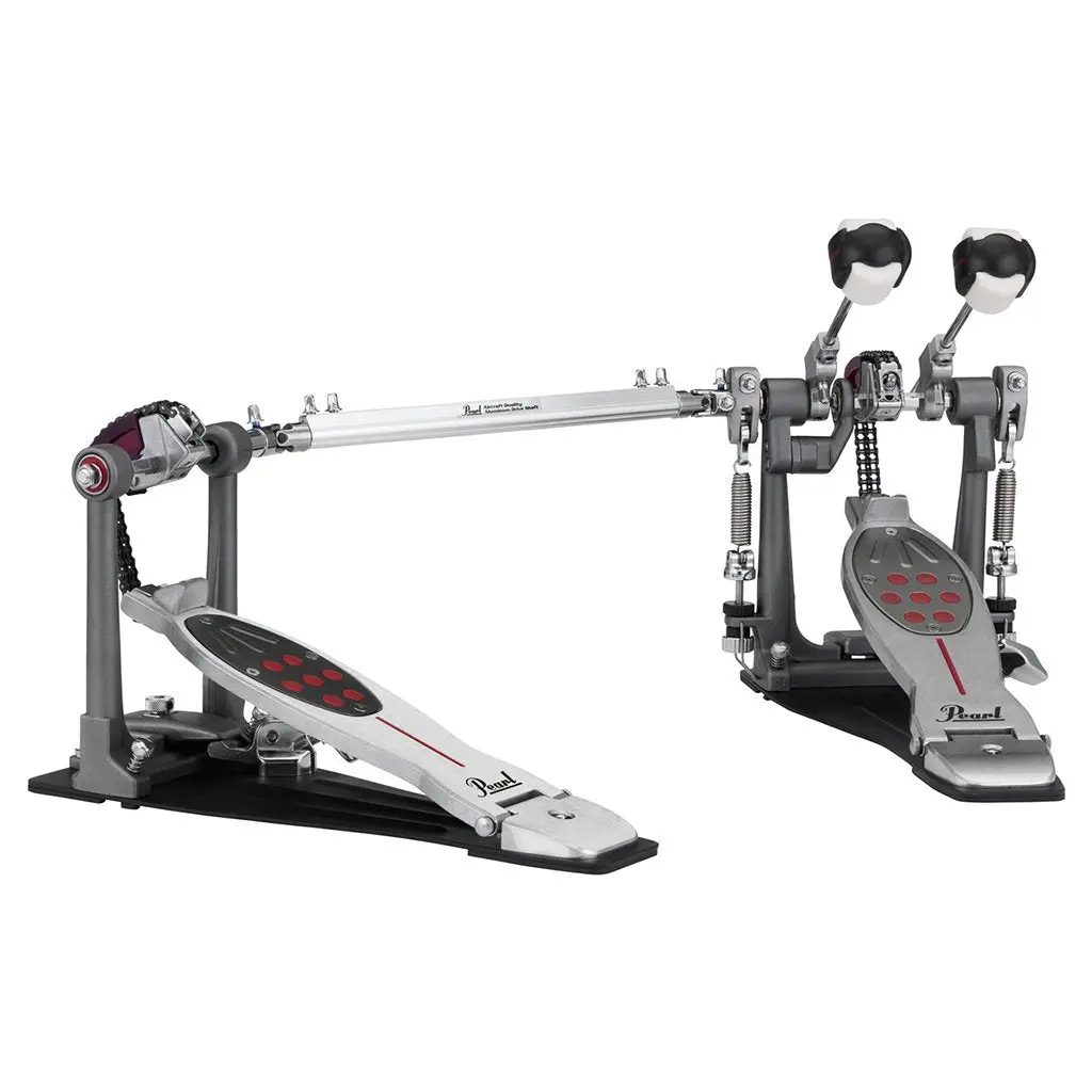 Pearl Eliminator Twin Pedal Chain Drive W/ Case 1