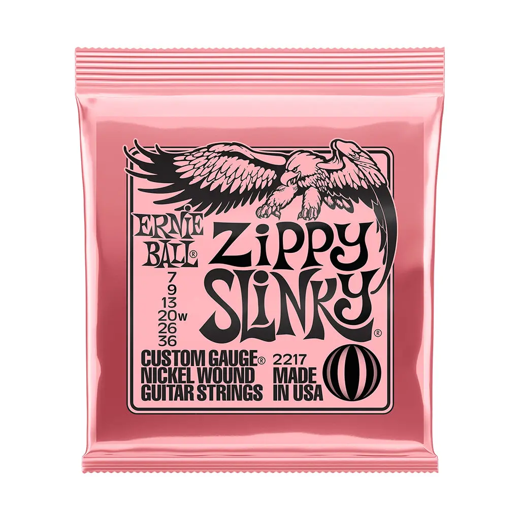 Ernie Ball Zippy Slinky Nickel Wound Electric Guitar Strings 7-36 Gauge 1