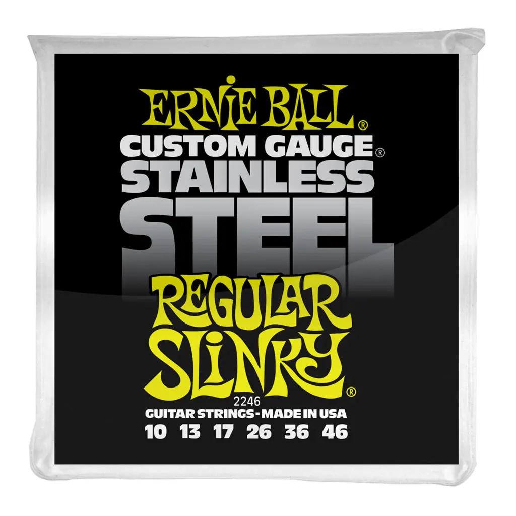 Ernie Ball Regular Slinky Stainless Steel Wound Electric Guitar Strings 1