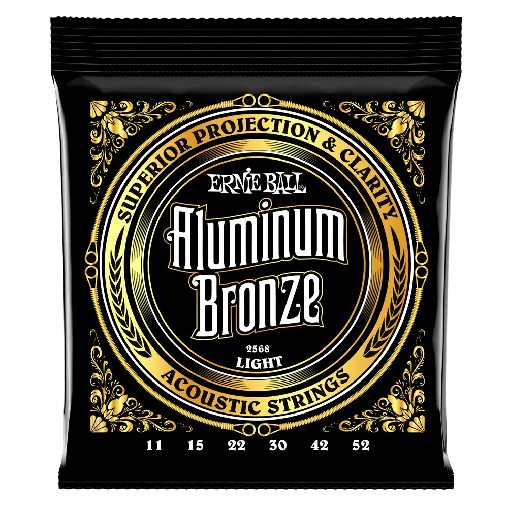 Ernie Ball Light Aluminum Bronze Acoustic Guitar Strings, 11-52 Gauge 1